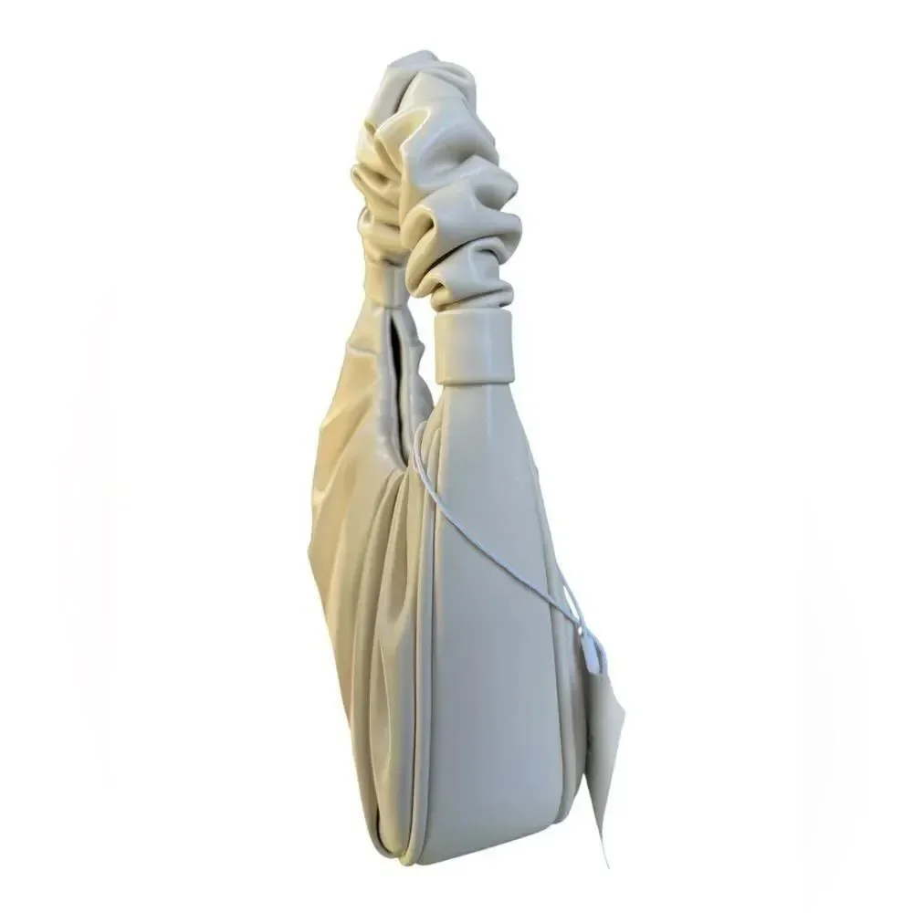 JW PEI Gabbi Ruched Hobo Handbag - Ivory Ruched Handle